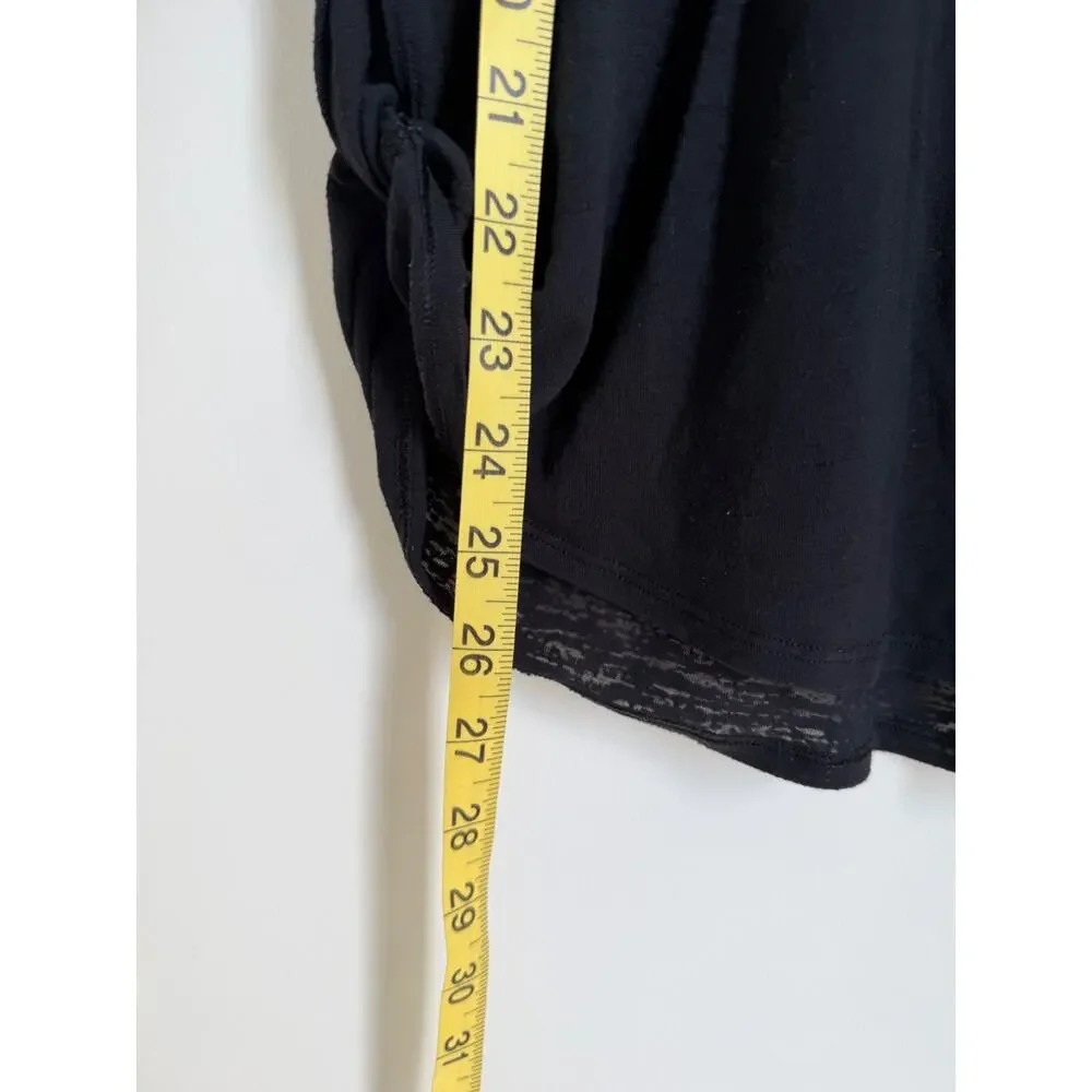 Lululemon Round Two Tee Burnout Womens Gathered Sides Shear T Shirt